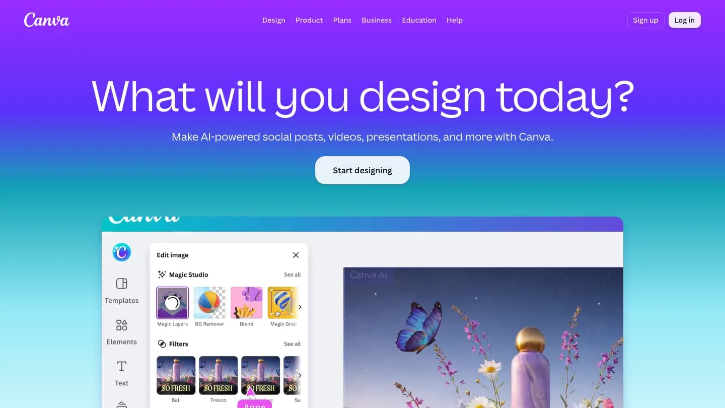 Canva product preview