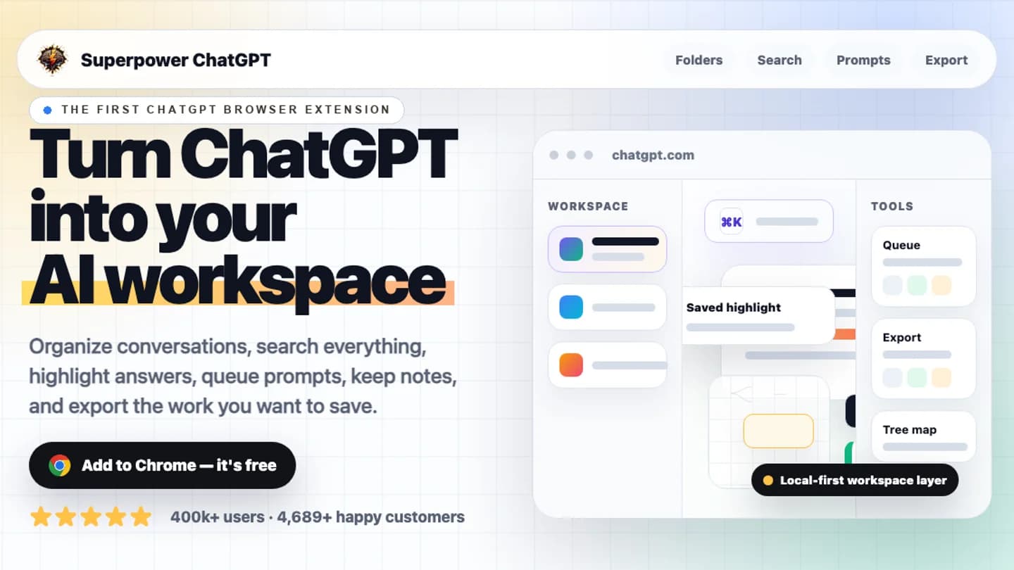 Superpower ChatGPT product preview
