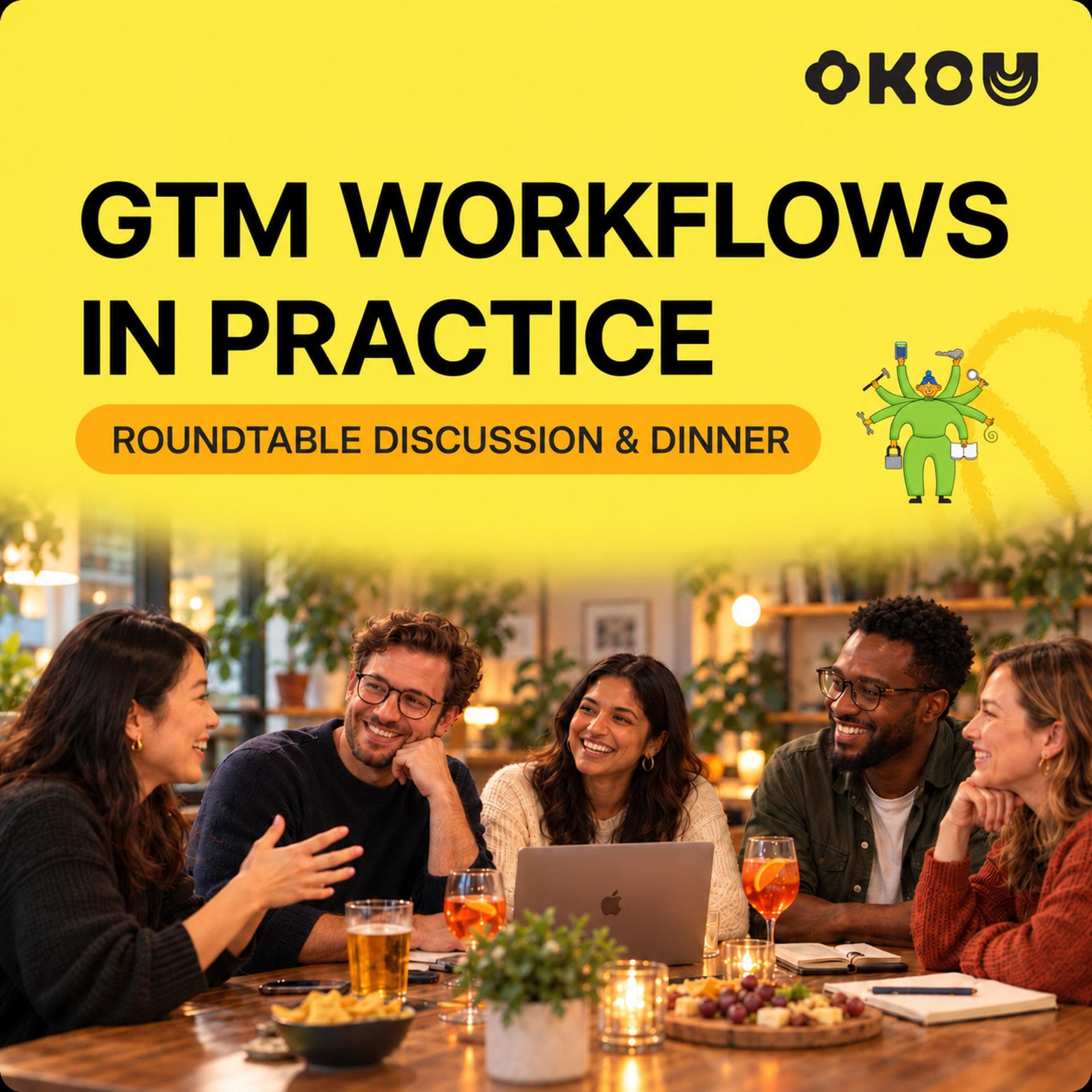 GTM Workflows in Practice: Roundtable Discussion & Dinner event artwork