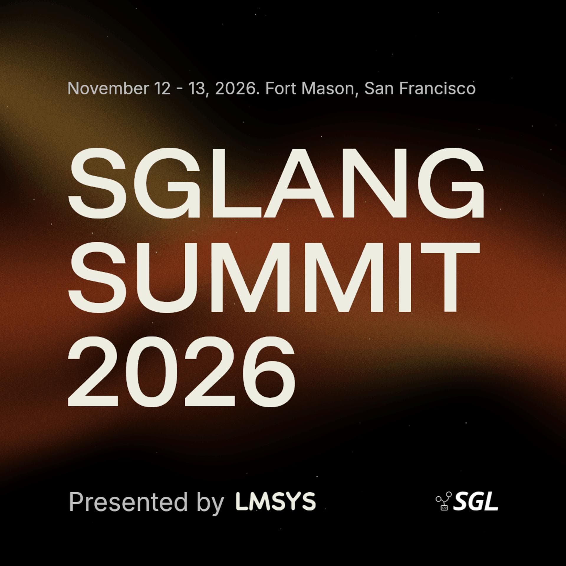 SGLang Summit 2026 by LMSYS event artwork