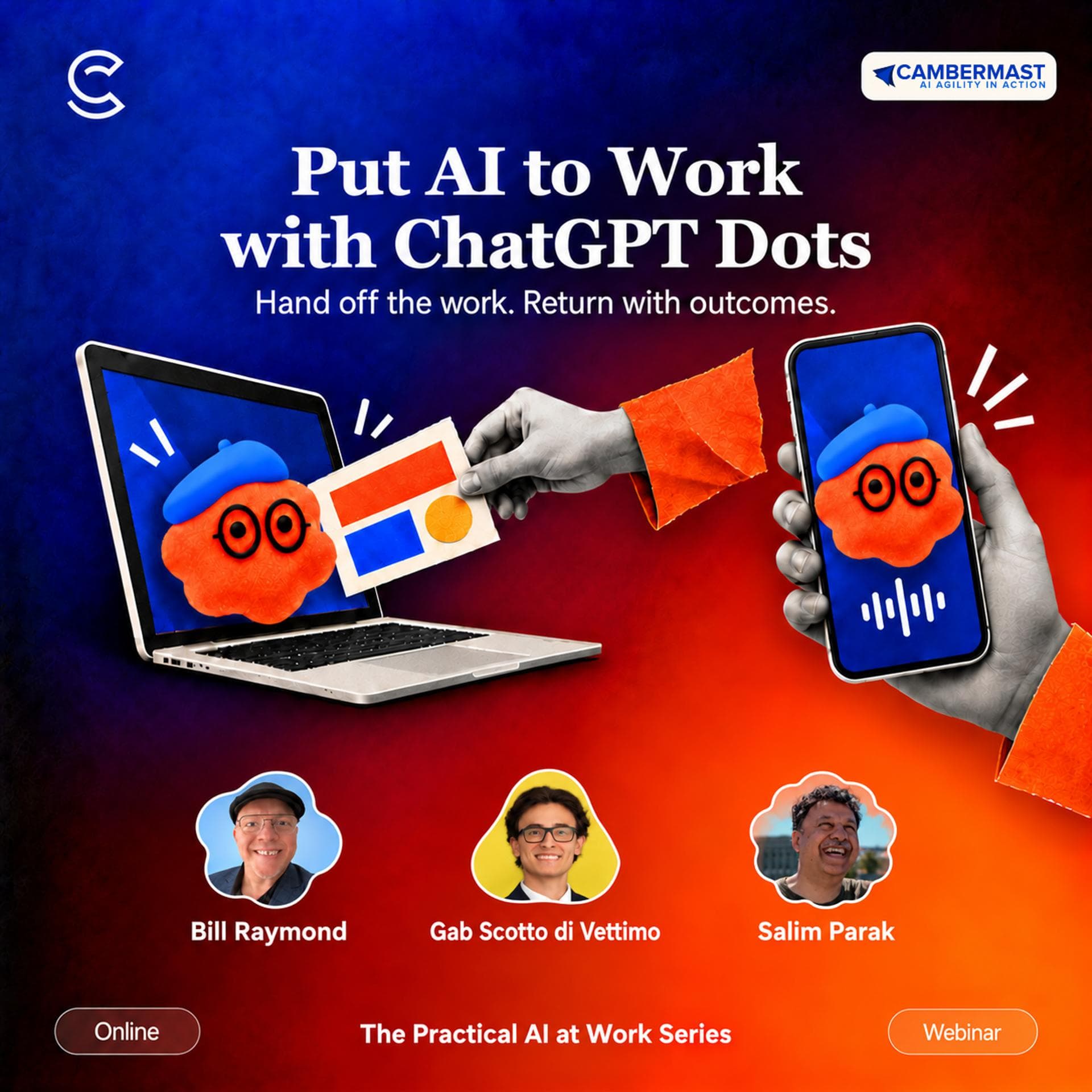 Put AI to Work with ChatGPT Dots event artwork