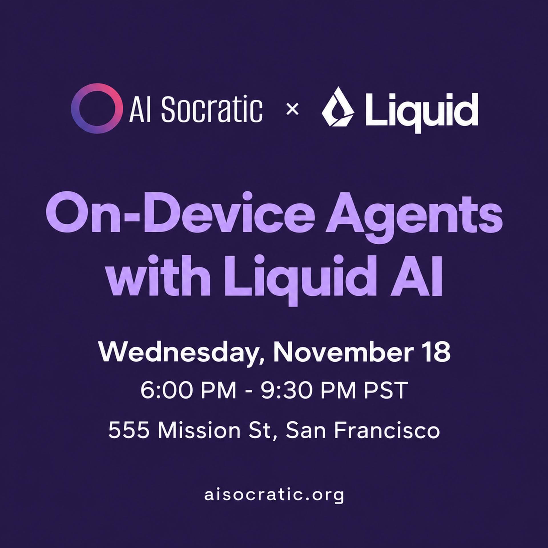 On-Device Agents with Liquid AI event artwork