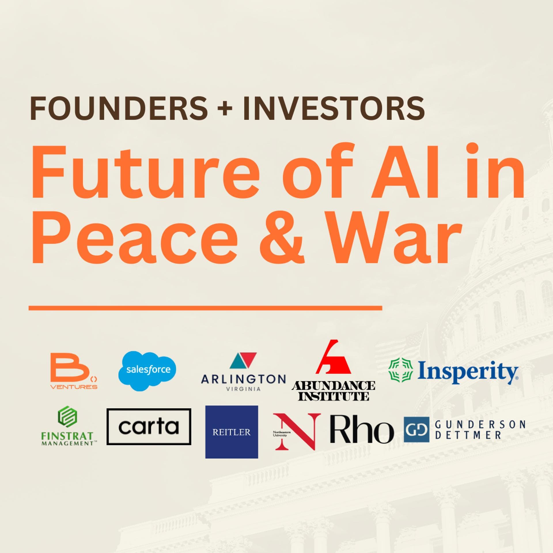 Future of AI in Peace & War Demo Day event artwork