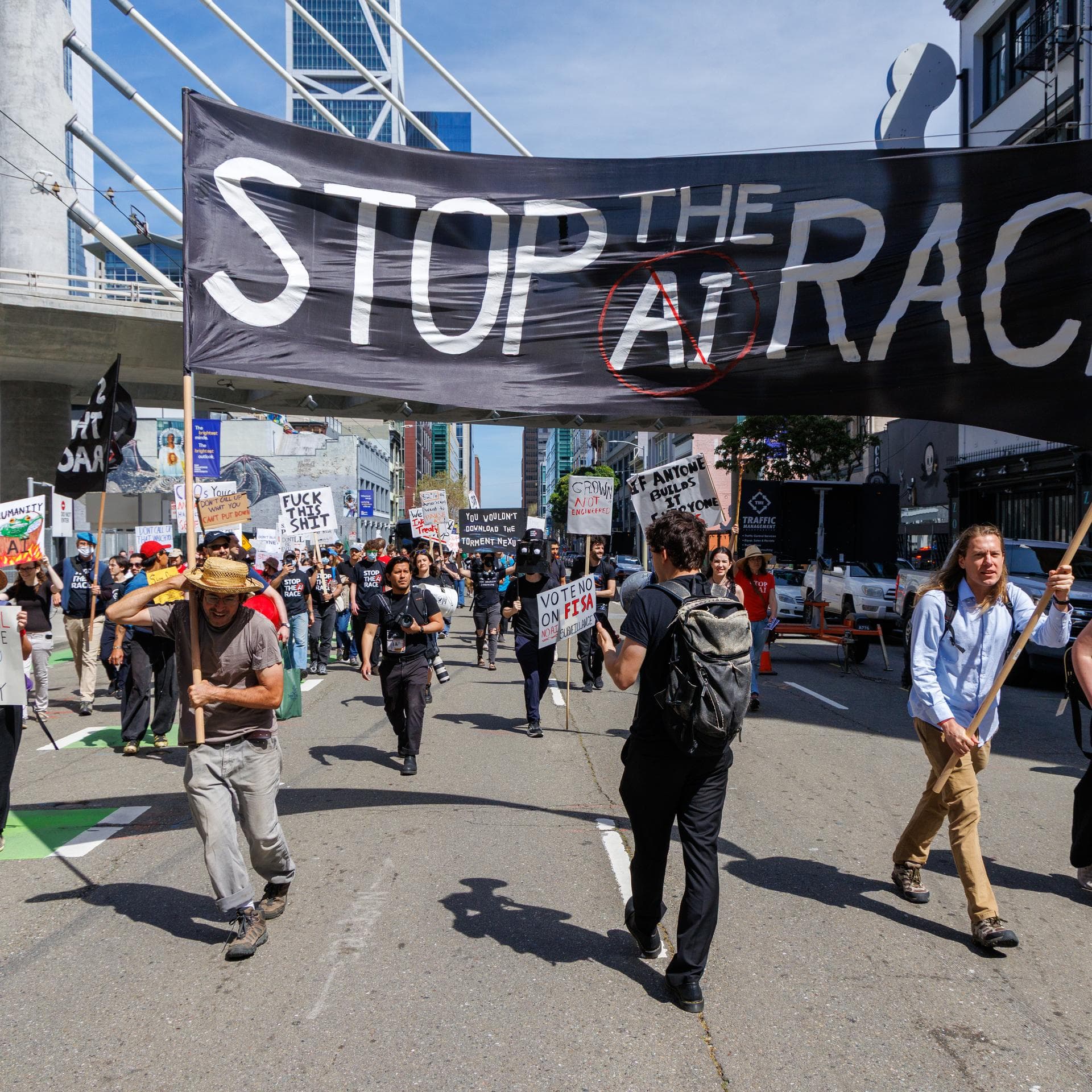March for an AI Treaty event artwork