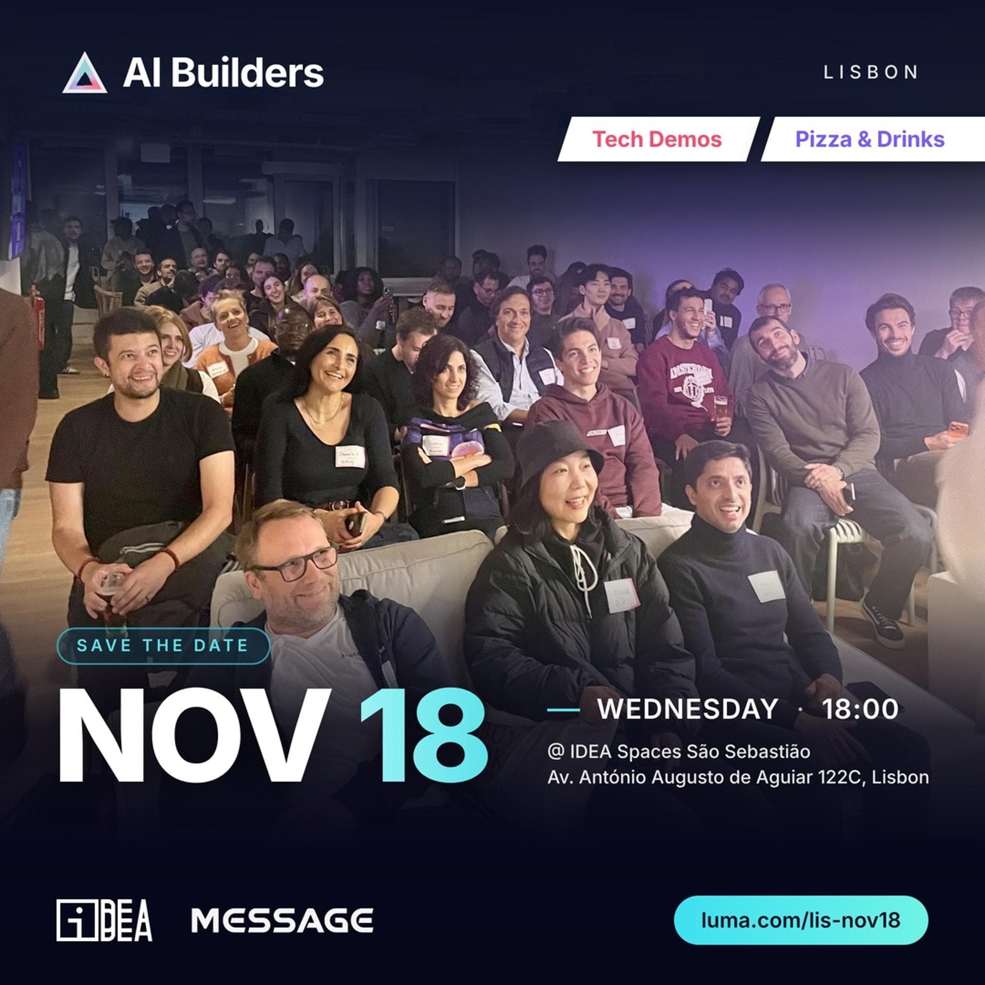 AI Builders Lisbon event artwork