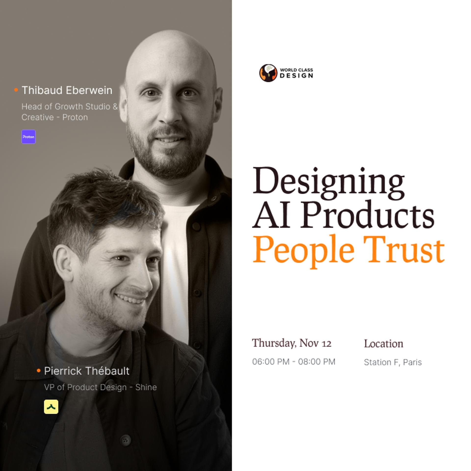 Designing AI products people trust event artwork