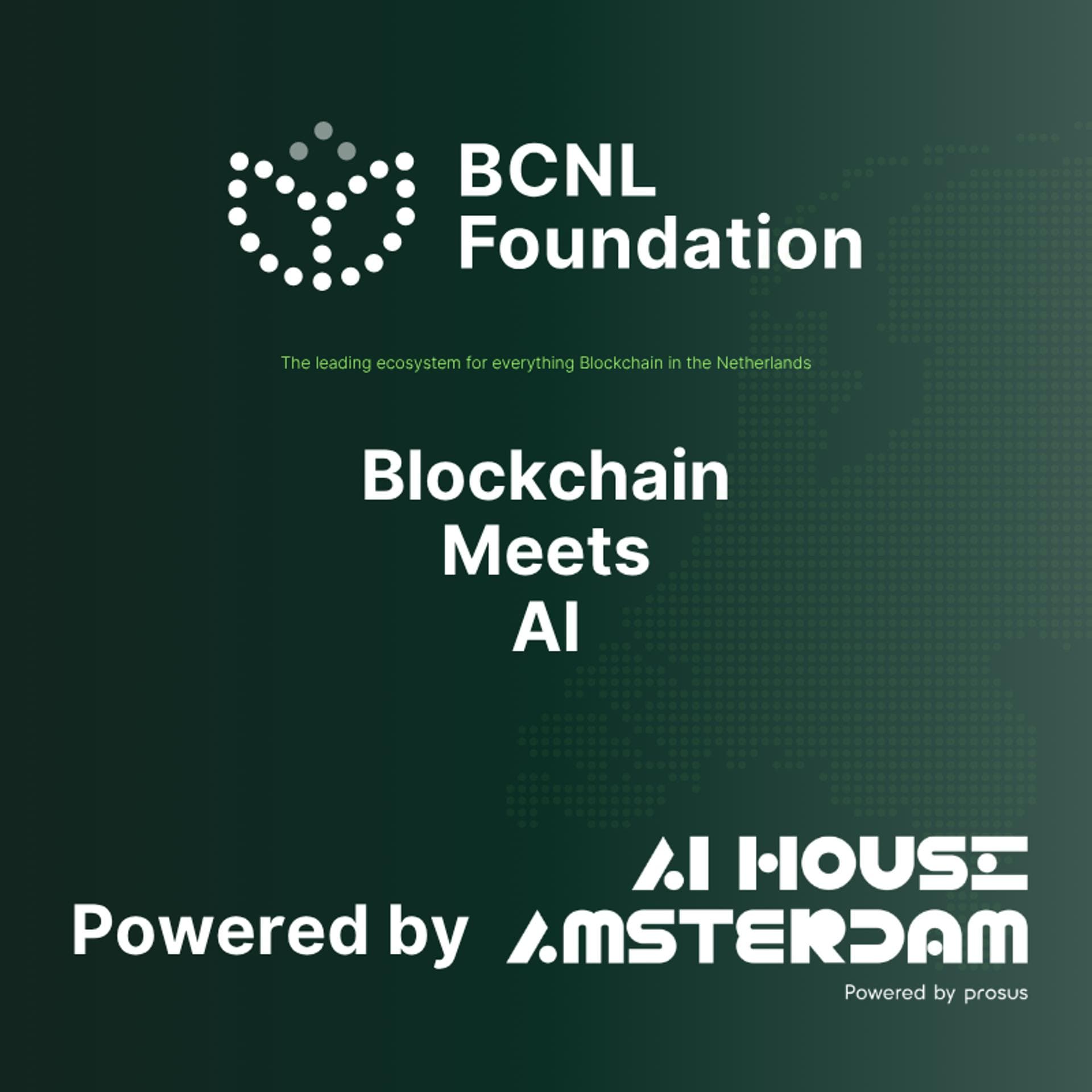 Blockchain Meets AI event artwork
