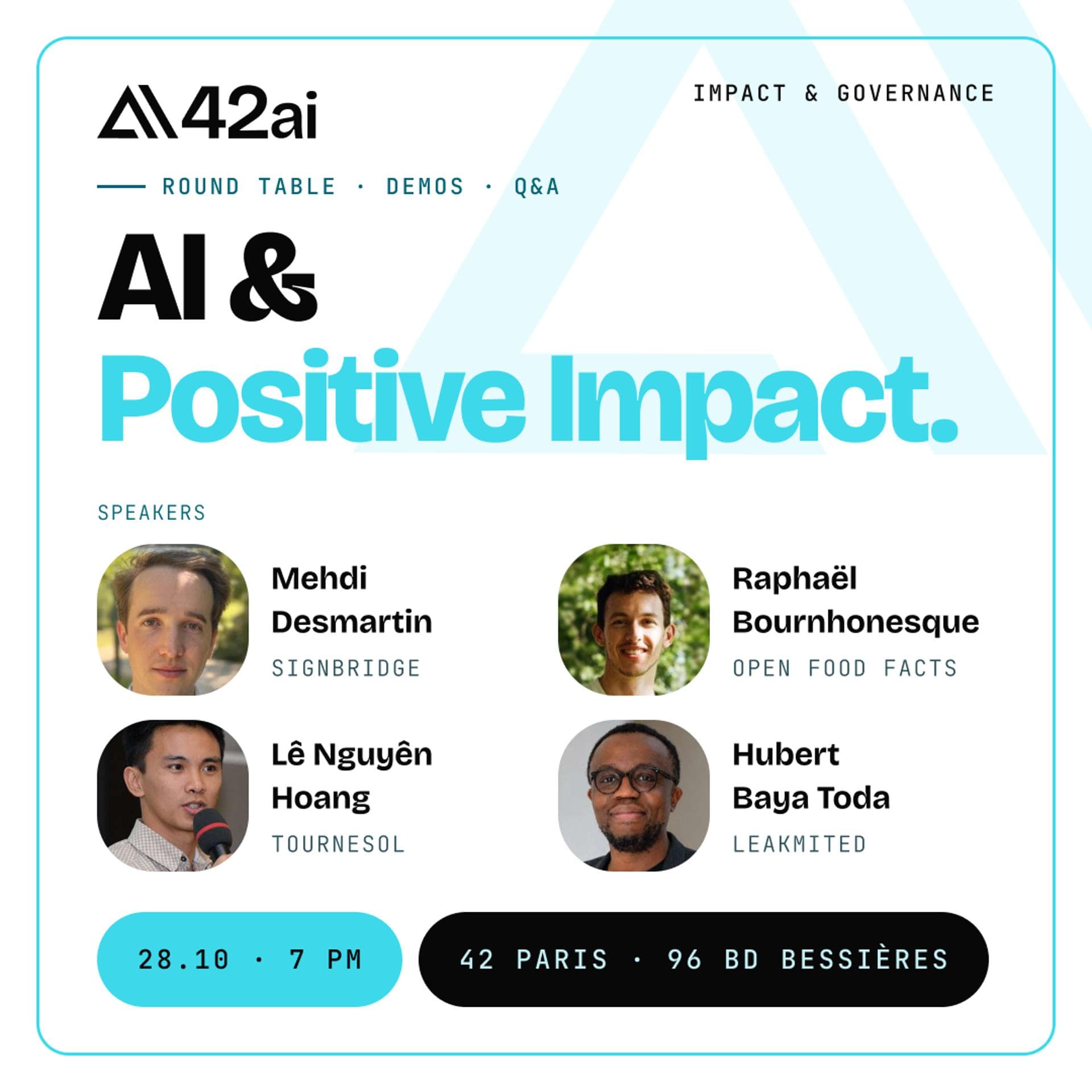 AI & Positive Impact event artwork