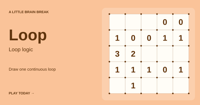 Loop: starting puzzle board
