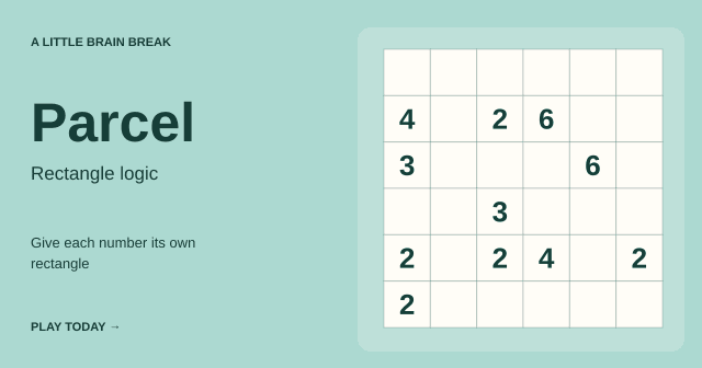 Parcel: starting puzzle board