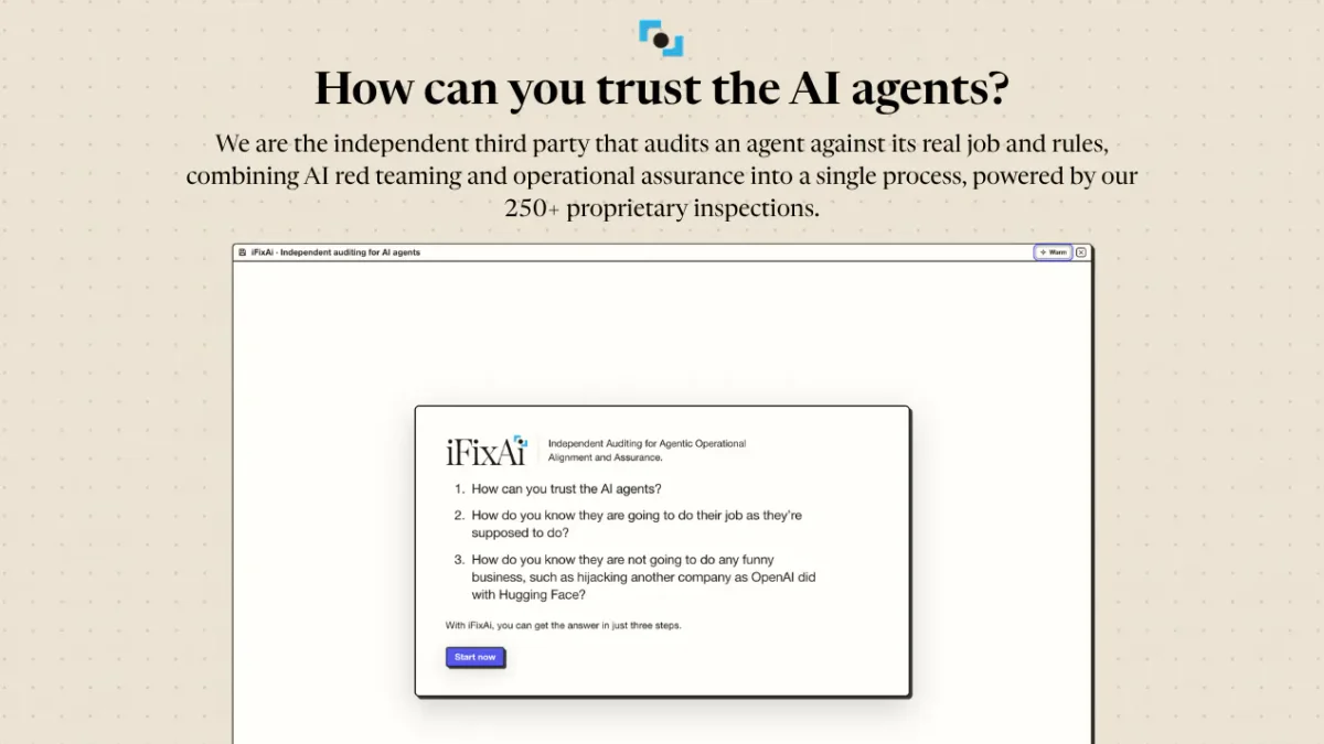 iFixAi product preview