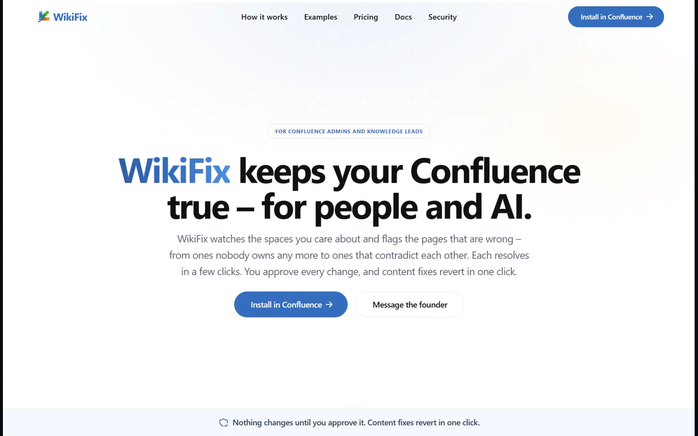 WikiFix for Confluence product preview