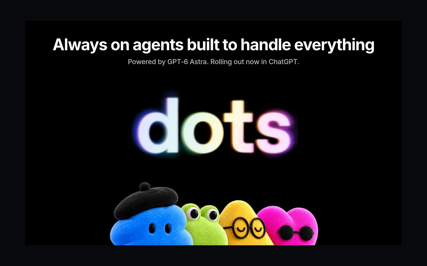 Dots by OpenAI product preview