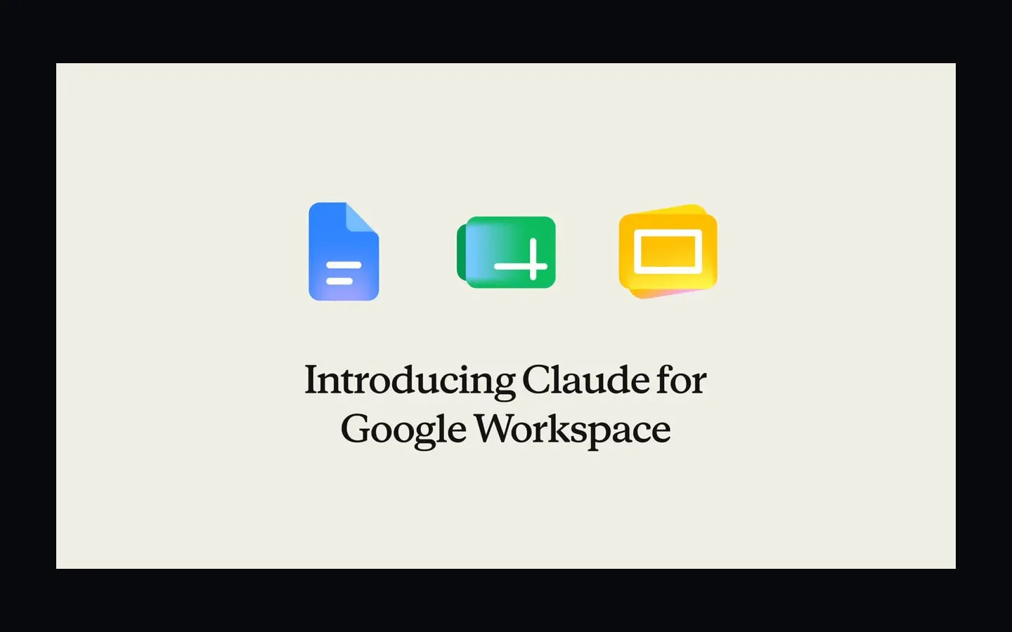 Claude for Google Workspace product preview