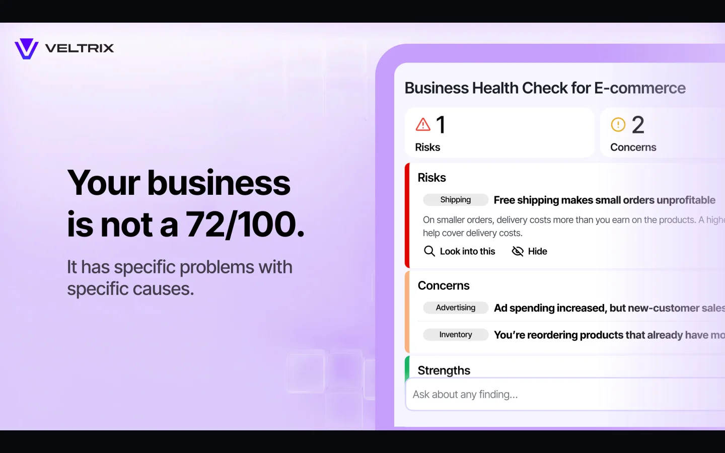 Veltrix AI for E-commerce product preview