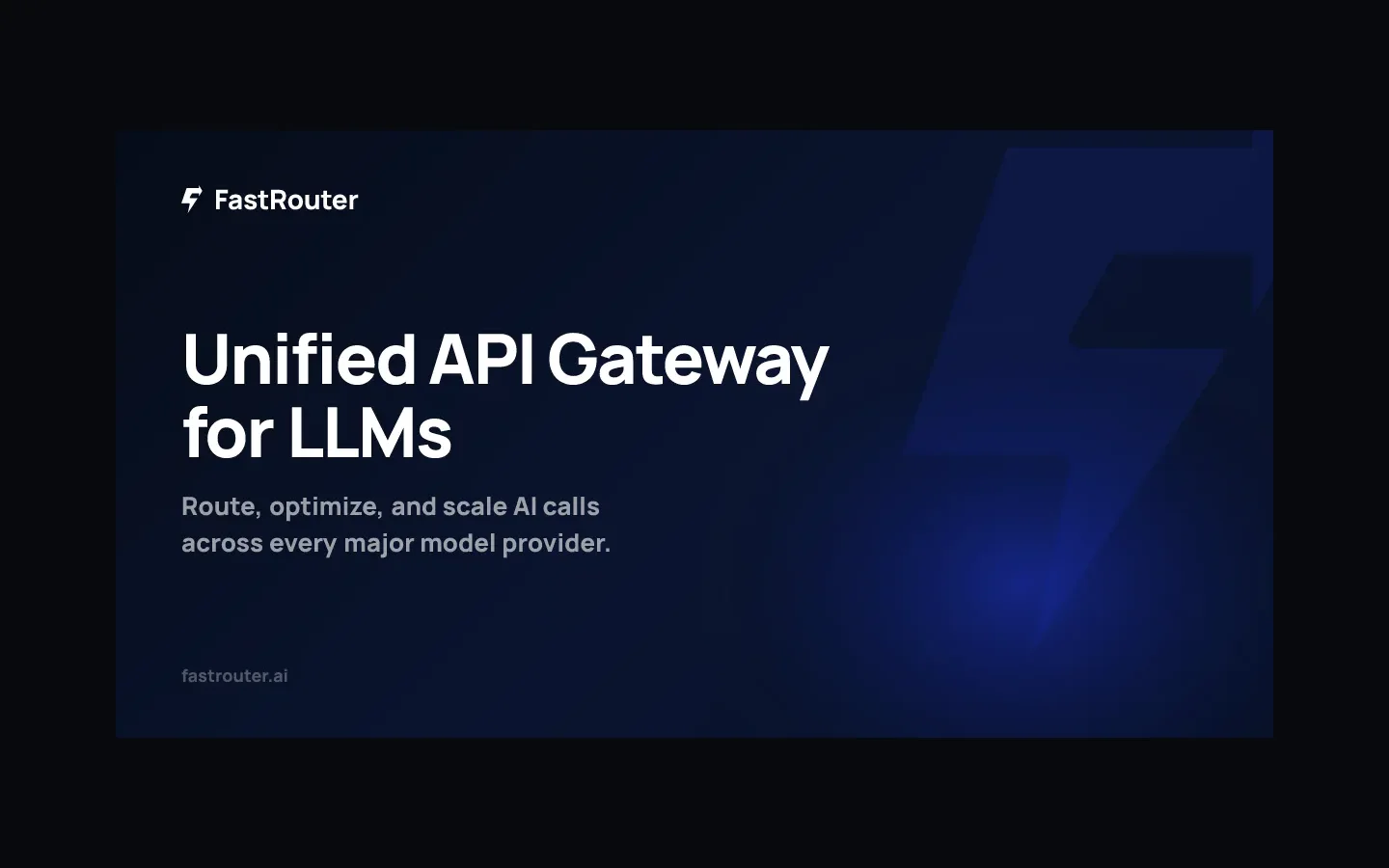 FastRouter.ai product preview