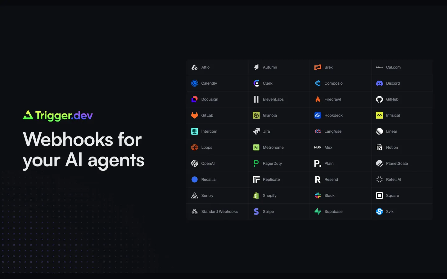 Trigger.dev: Webhooks for your AI agents product preview