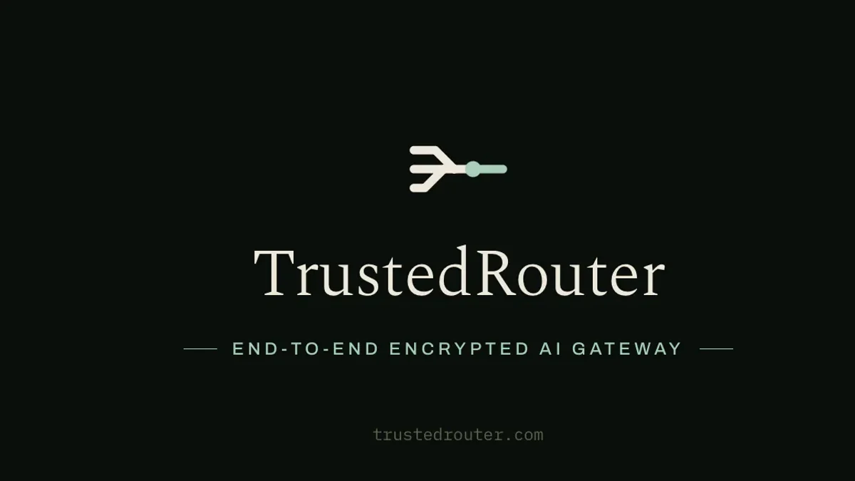 TrustedRouter product preview