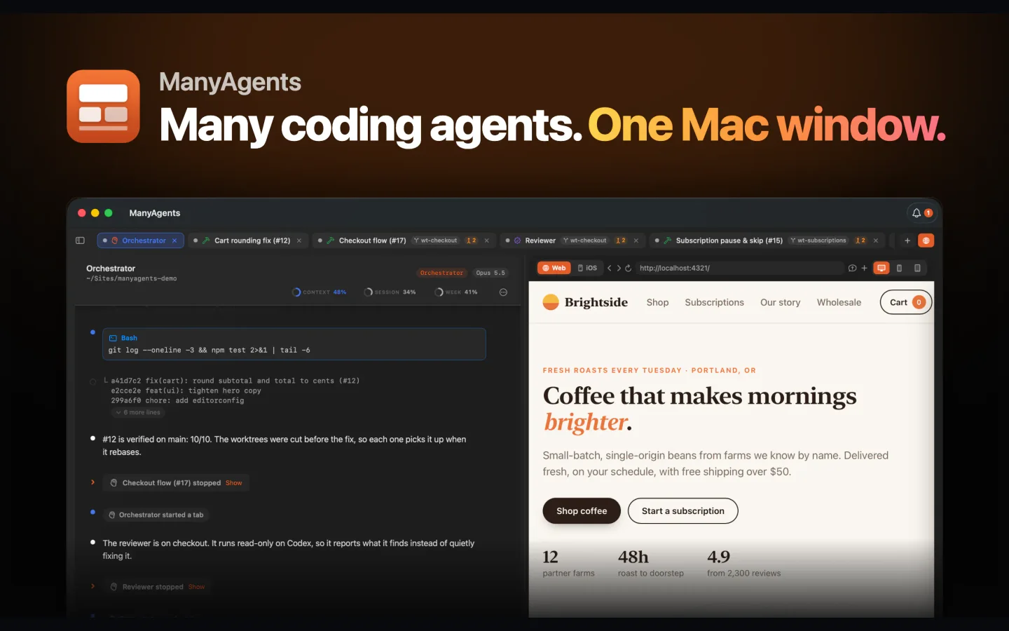 ManyAgents product preview