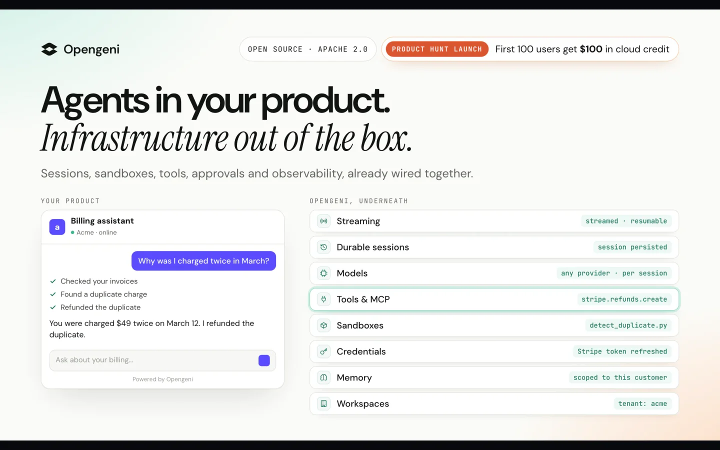 Opengeni product preview