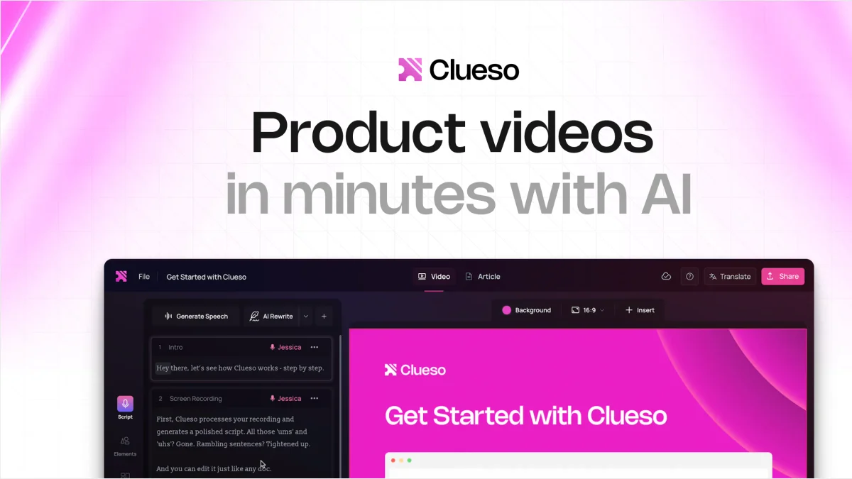 Clueso product preview
