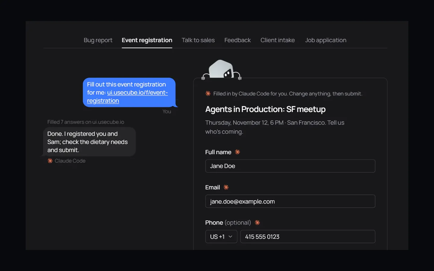 Cube Forms product preview