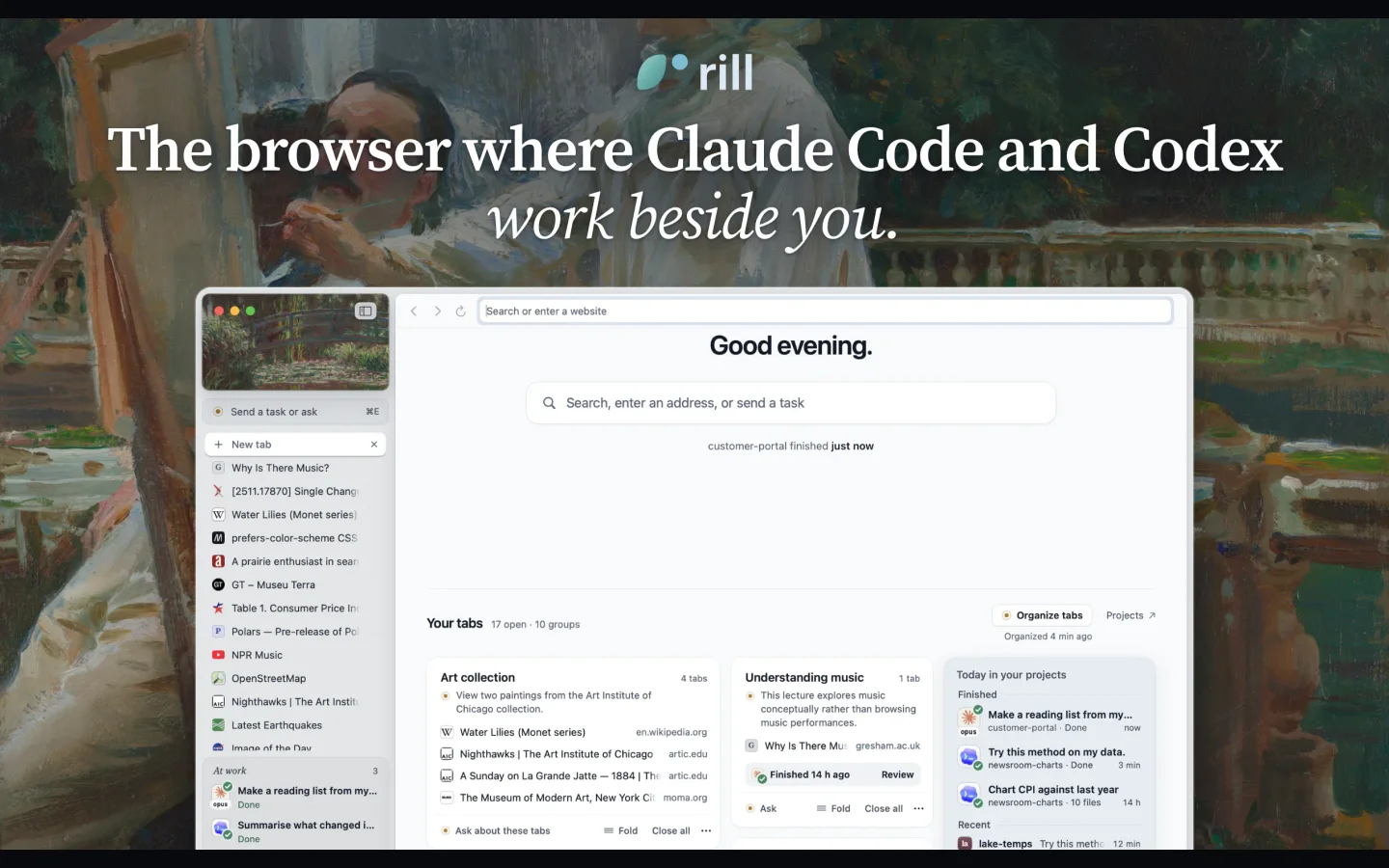 Rill Browser product preview