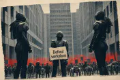 Robots Protest Outside Poland’s Digital Ministry for AI Worker Protections