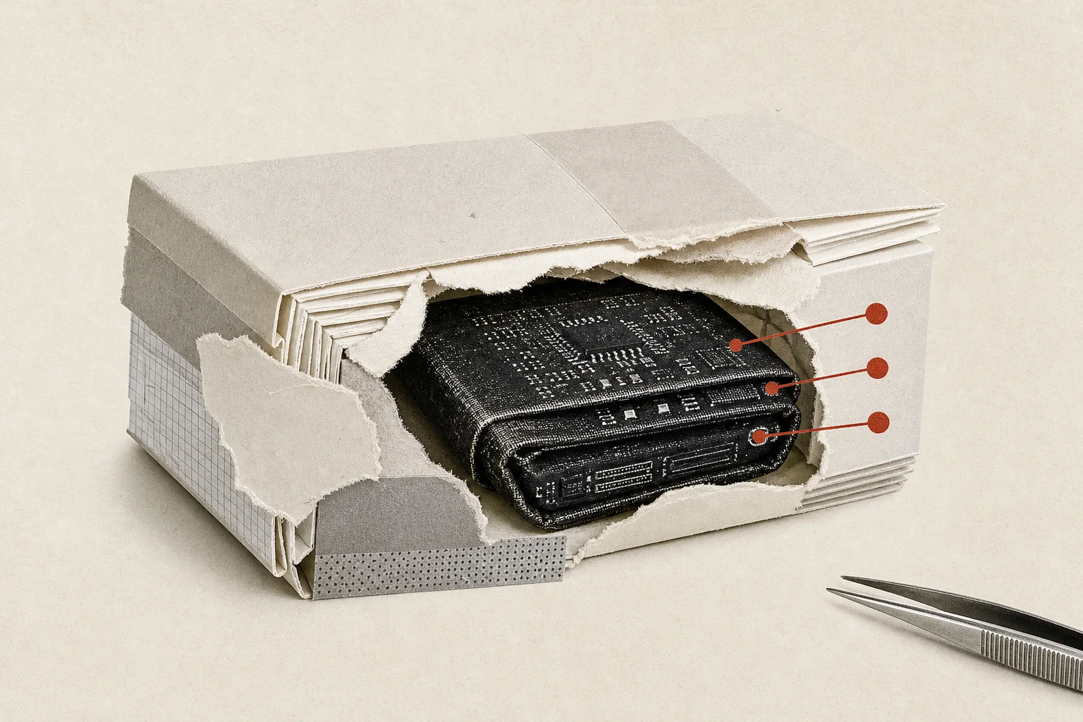 Editorial illustration supporting Databricks finds added evidence cuts AI malware misses from 50% to 4% in tests