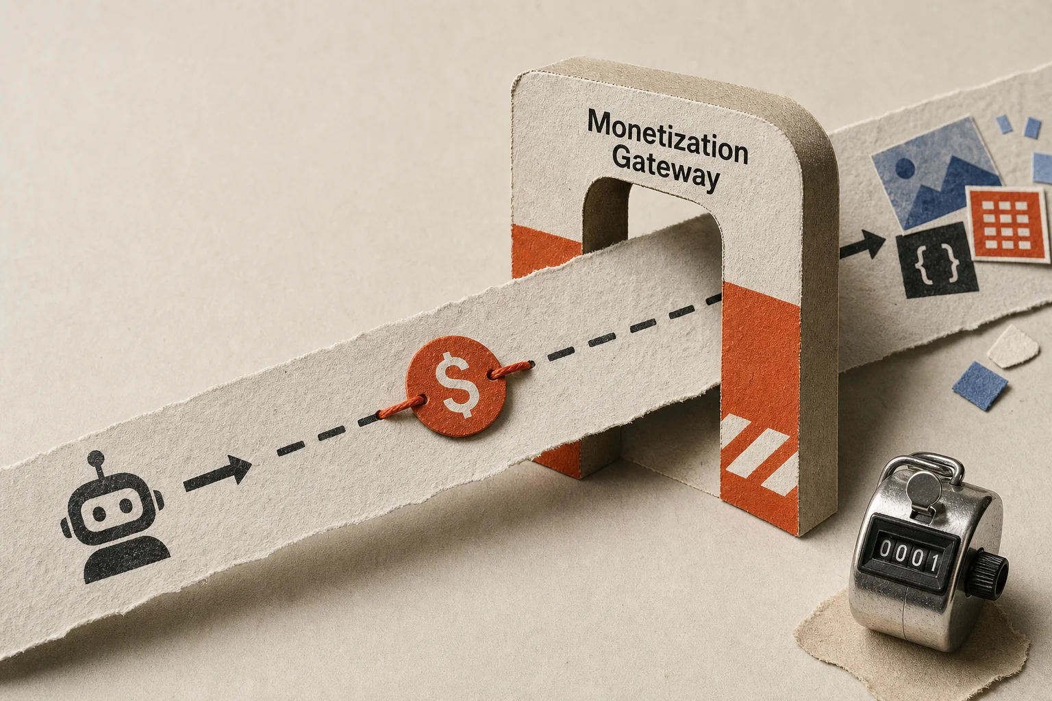 Editorial illustration supporting Cloudflare Opens Closed Beta to Let Sellers Charge AI Agents Per Use