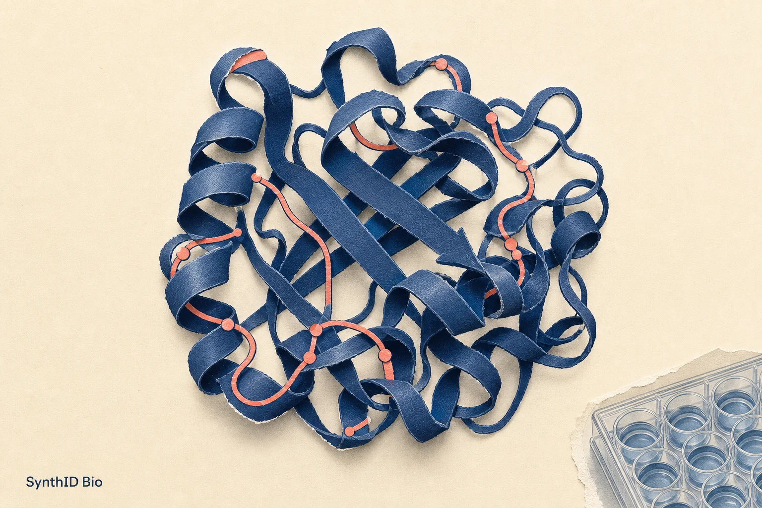 Editorial illustration supporting Google DeepMind Adds Verifiable Watermarks to AI-Designed Proteins