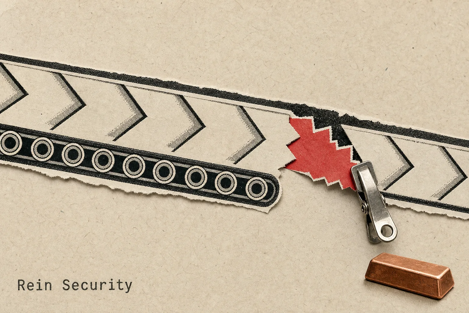 Editorial illustration supporting Rein Security raises $25 million to block harmful AI-agent actions as they happen