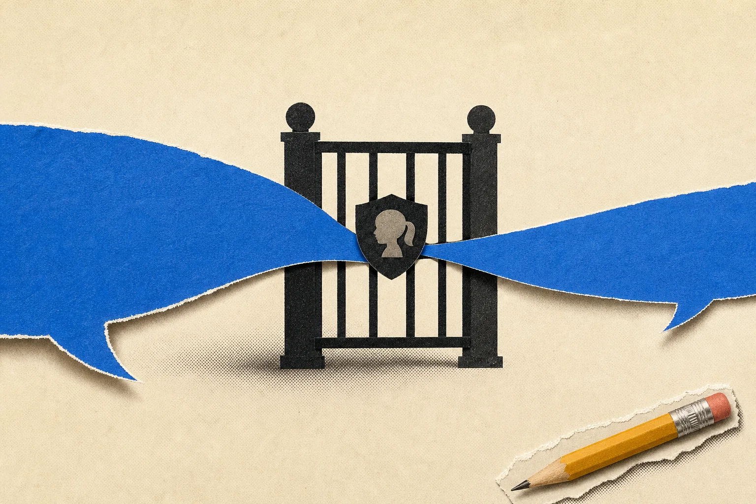 Editorial illustration supporting California’s new chatbot safety law draws free-speech warnings from Orrick lawyers