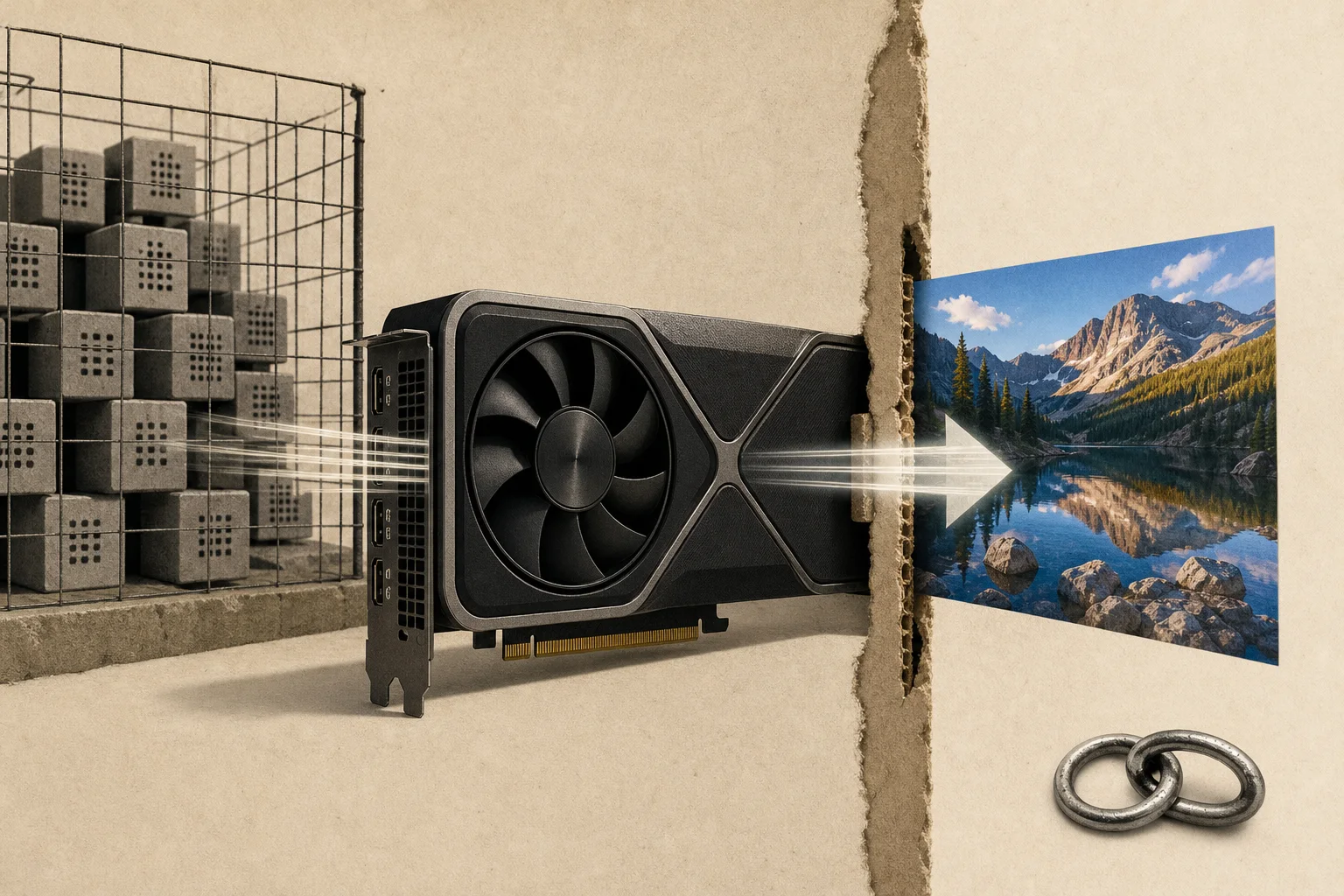Editorial illustration supporting Black Forest Labs releases image-model weights with limited free commercial rights