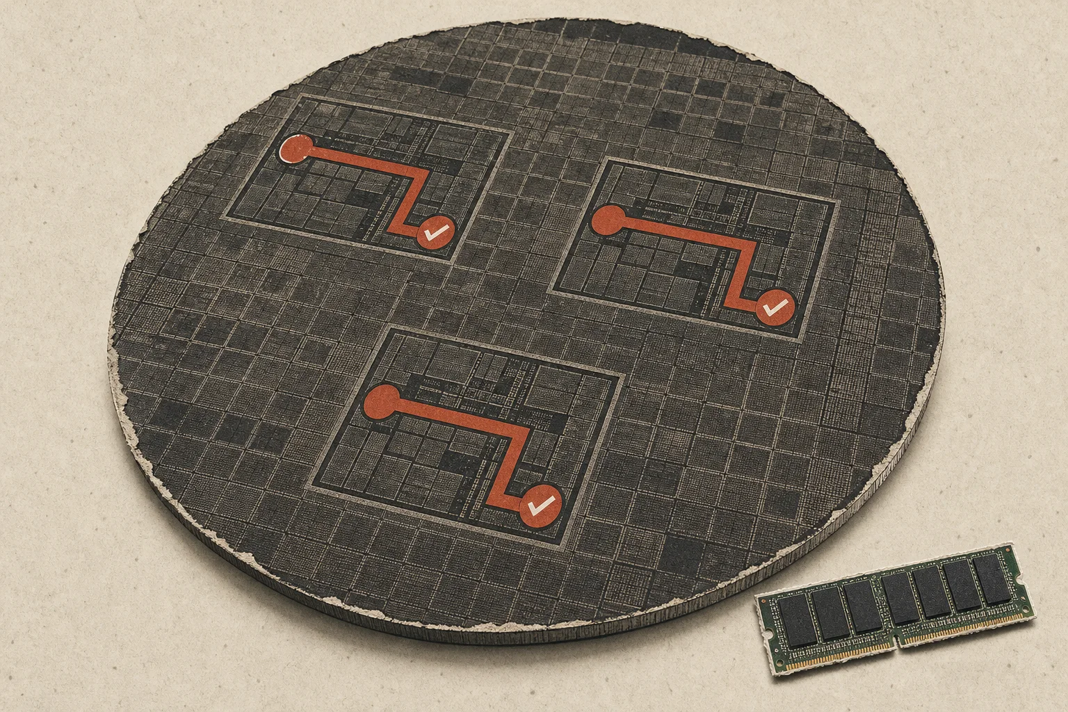 Editorial illustration supporting llm-d 1.0’s passing TPU checks do not validate every documented deployment
