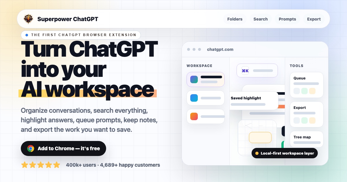 Superpower ChatGPT product preview