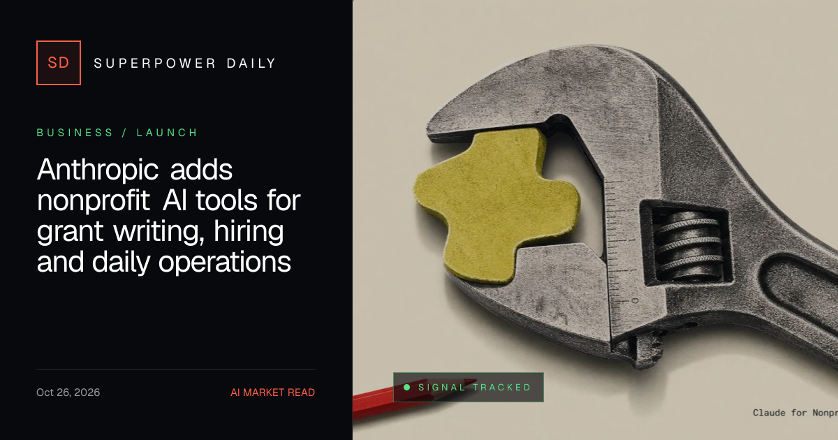 Anthropic adds nonprofit AI tools for grant writing, hiring and daily ...
