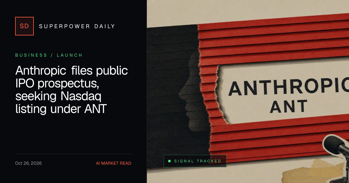 Anthropic files public IPO prospectus, seeking Nasdaq listing under ANT ...