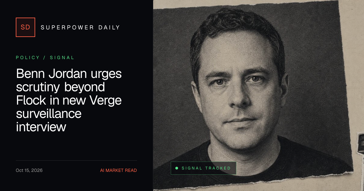 Benn Jordan urges scrutiny beyond Flock in new Verge surveillance ...