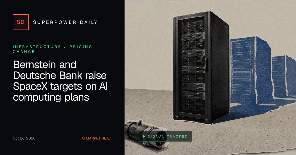 Bernstein and Deutsche Bank raise SpaceX targets on AI computing plans ...