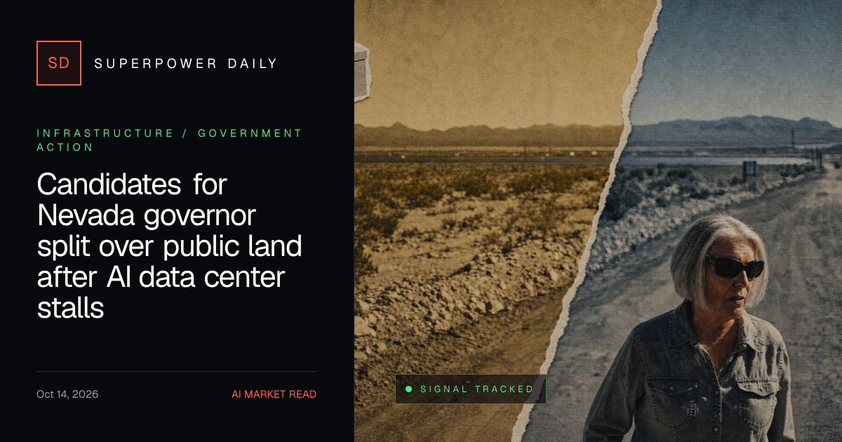 Candidates for Nevada governor split over public land after AI data ...