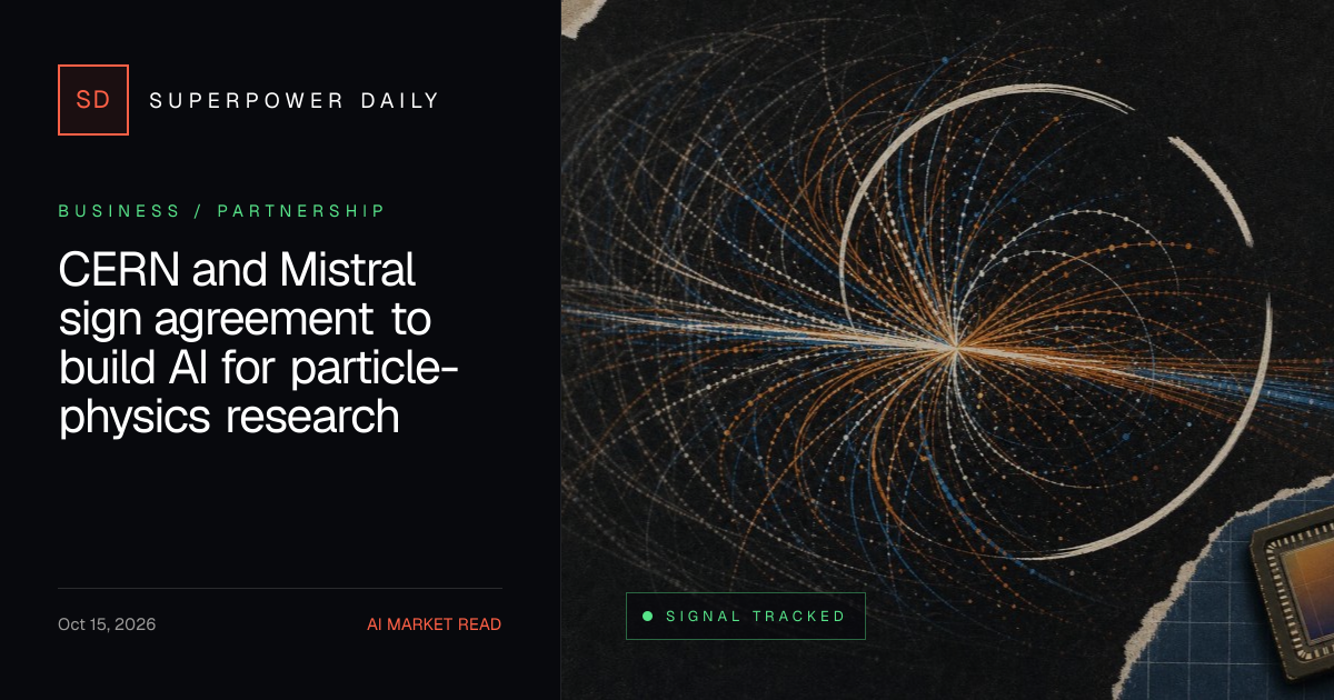 CERN and Mistral sign agreement to build AI for particle-physics ...