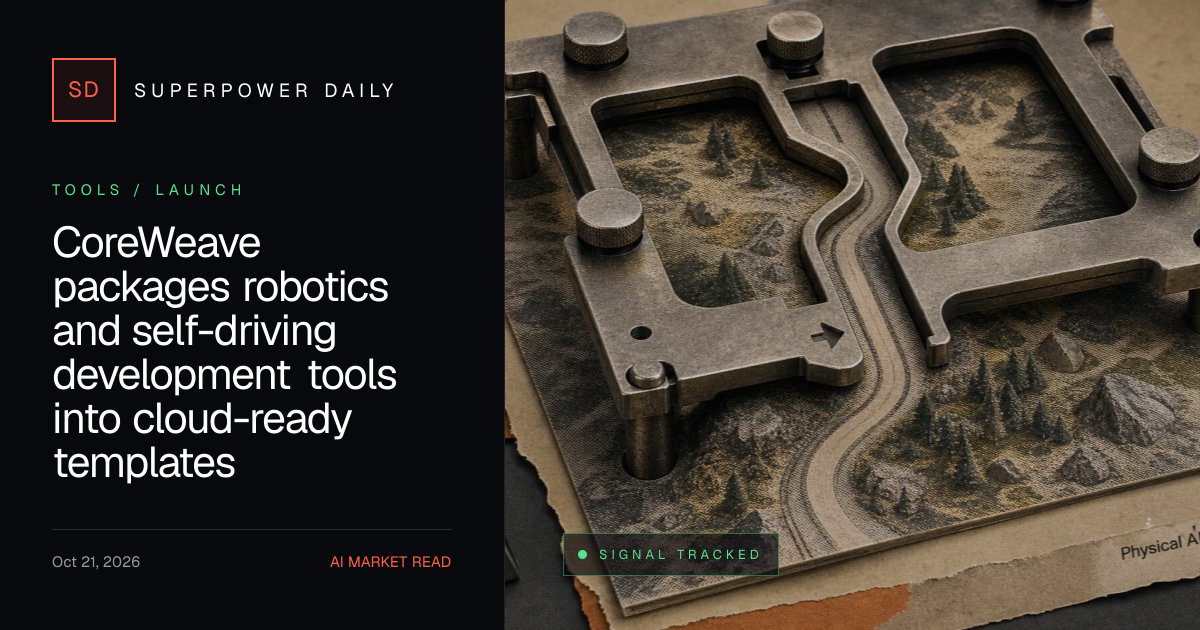CoreWeave packages robotics and self-driving development tools into ...