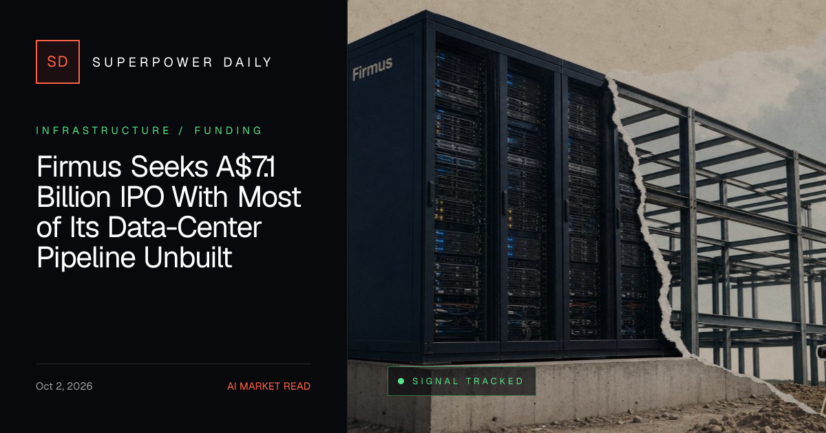 Firmus Seeks A$7.1 Billion IPO With Most of Its Data-Center Pipeline ...