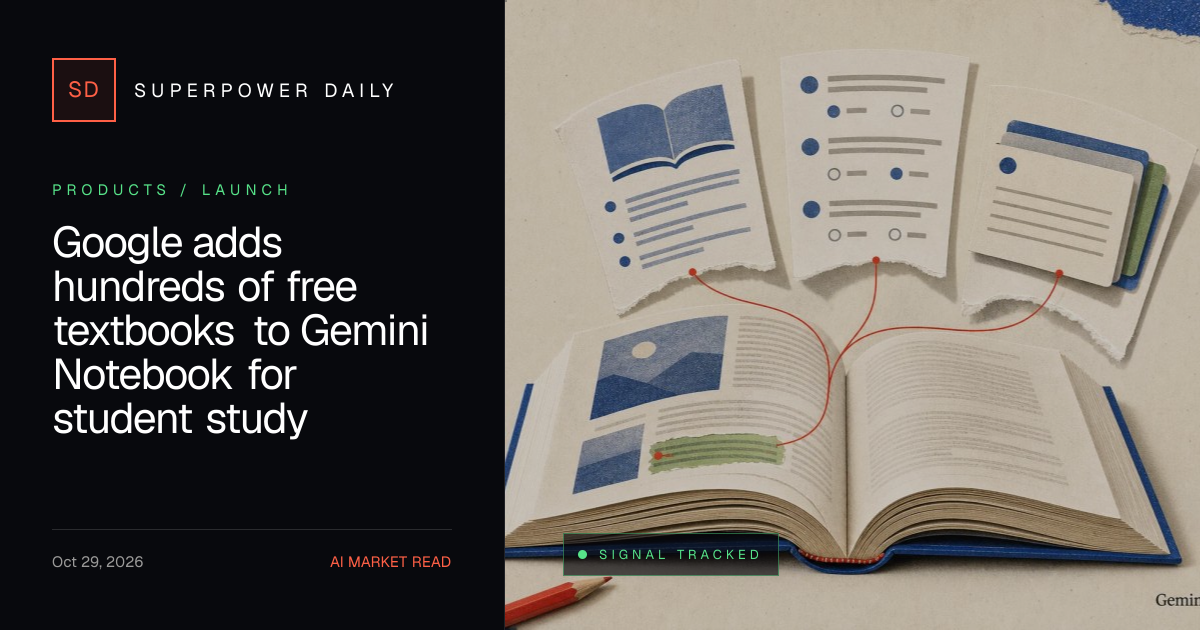 Google adds hundreds of free textbooks to Gemini Notebook for student ...
