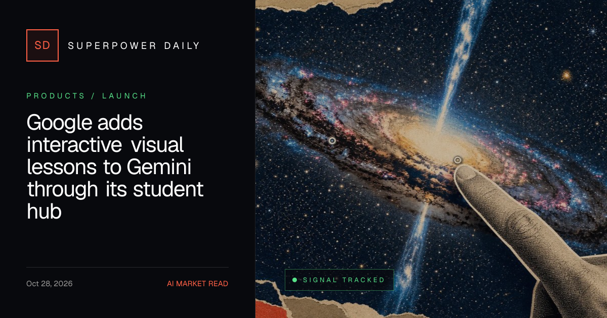 Google adds interactive visual lessons to Gemini through its student ...