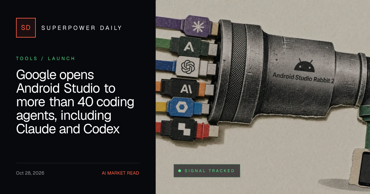 Google opens Android Studio to more than 40 coding agents, including ...
