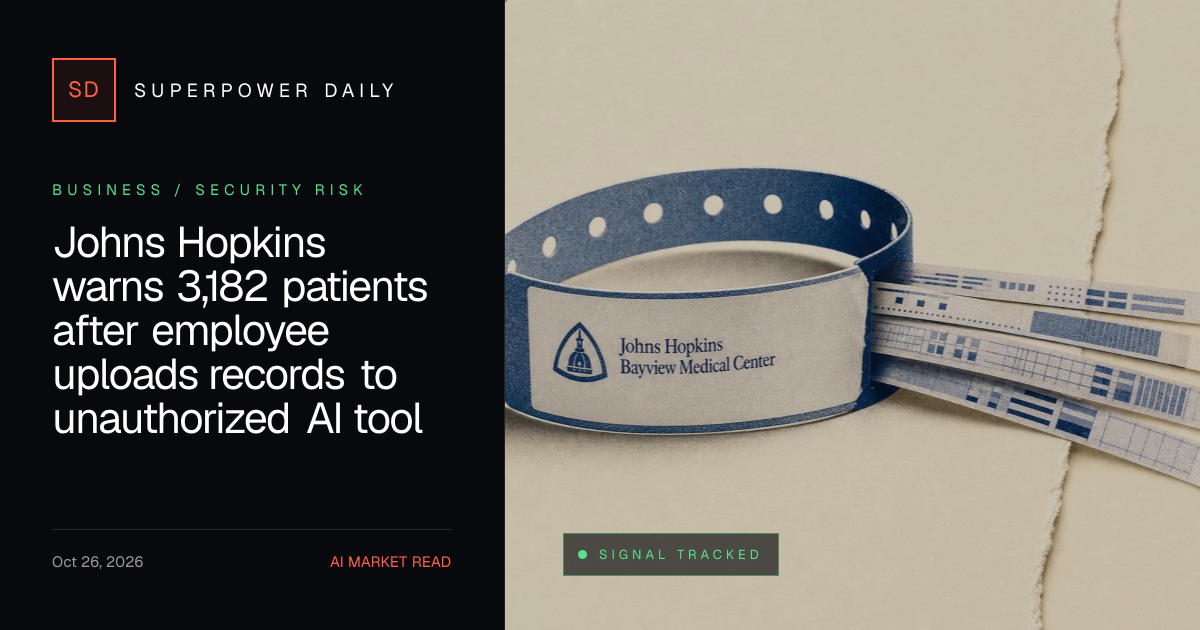 Johns Hopkins warns 3,182 patients after employee uploads records to ...