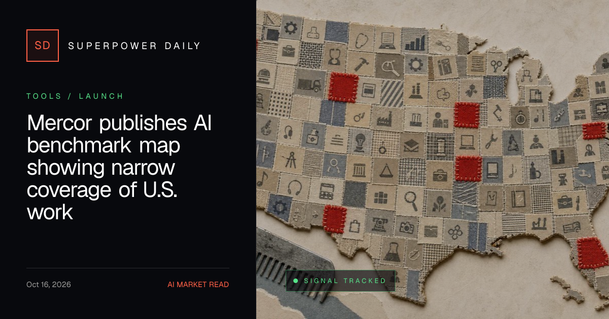 Mercor publishes AI benchmark map showing narrow coverage of U.S. work ...