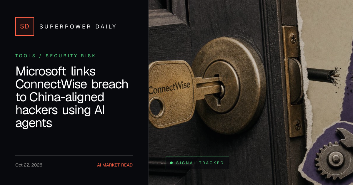 Microsoft links ConnectWise breach to China-aligned hackers using AI ...